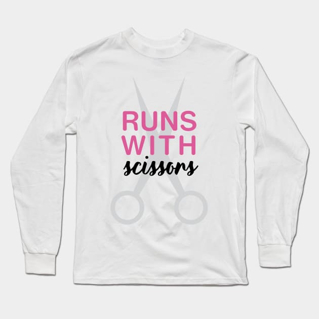 Runs With Scissors Long Sleeve T-Shirt by oddmatter